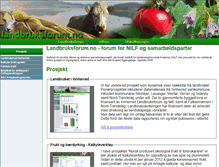 Tablet Screenshot of landbruksforum.no
